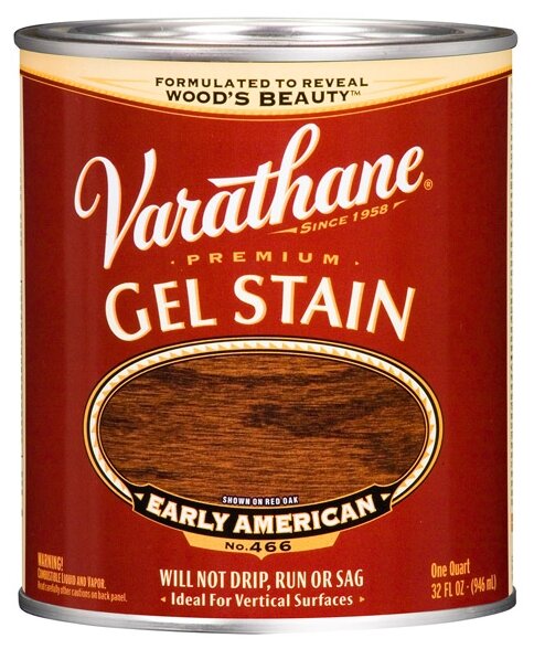 Морилка-гель для внутренних и наружных работ Varathane Premium Gel Stain 946 мл Ранняя Америка 224492