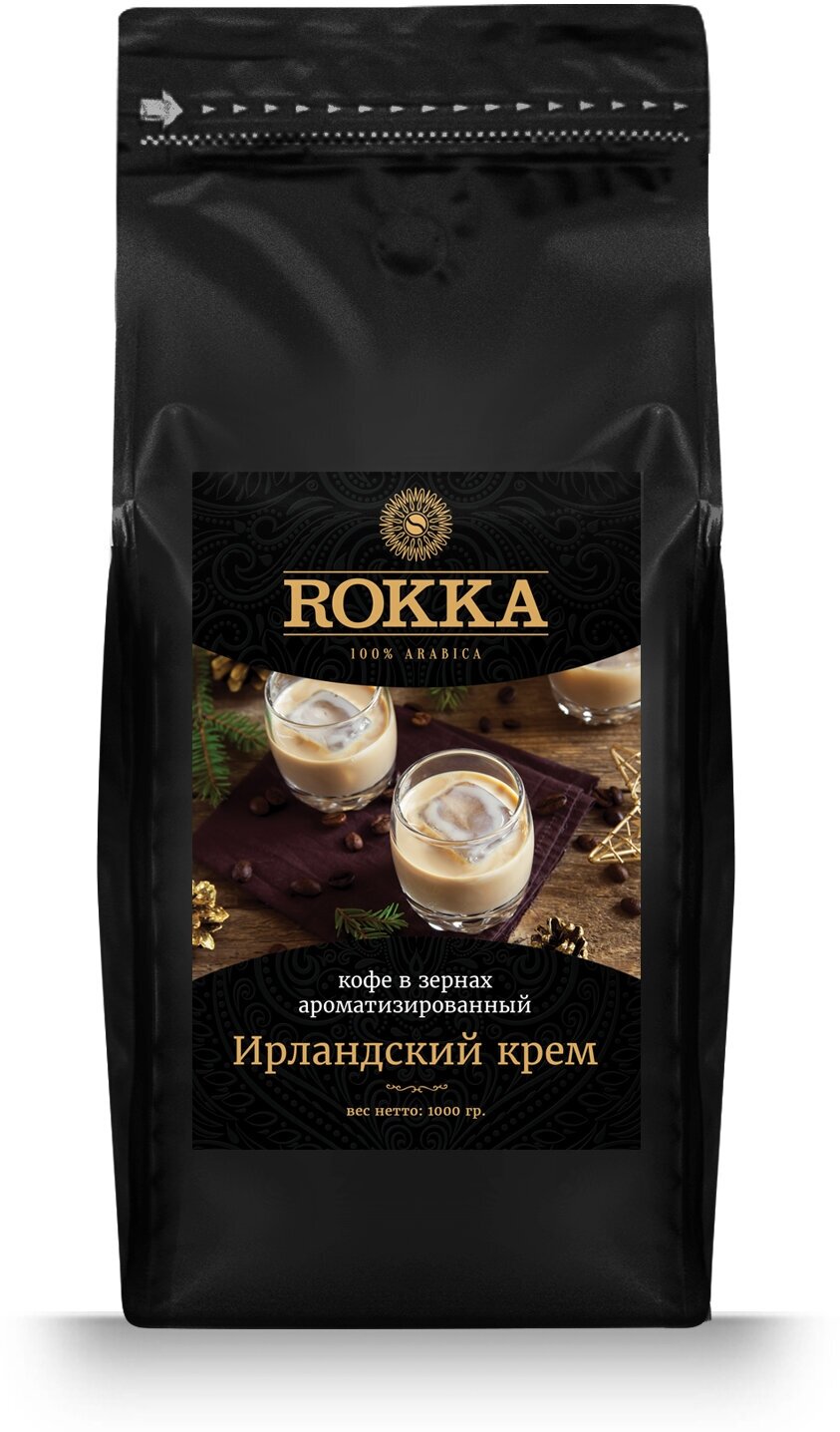 Кофе в зернах "Рокка" Ирландский крем 1 кг