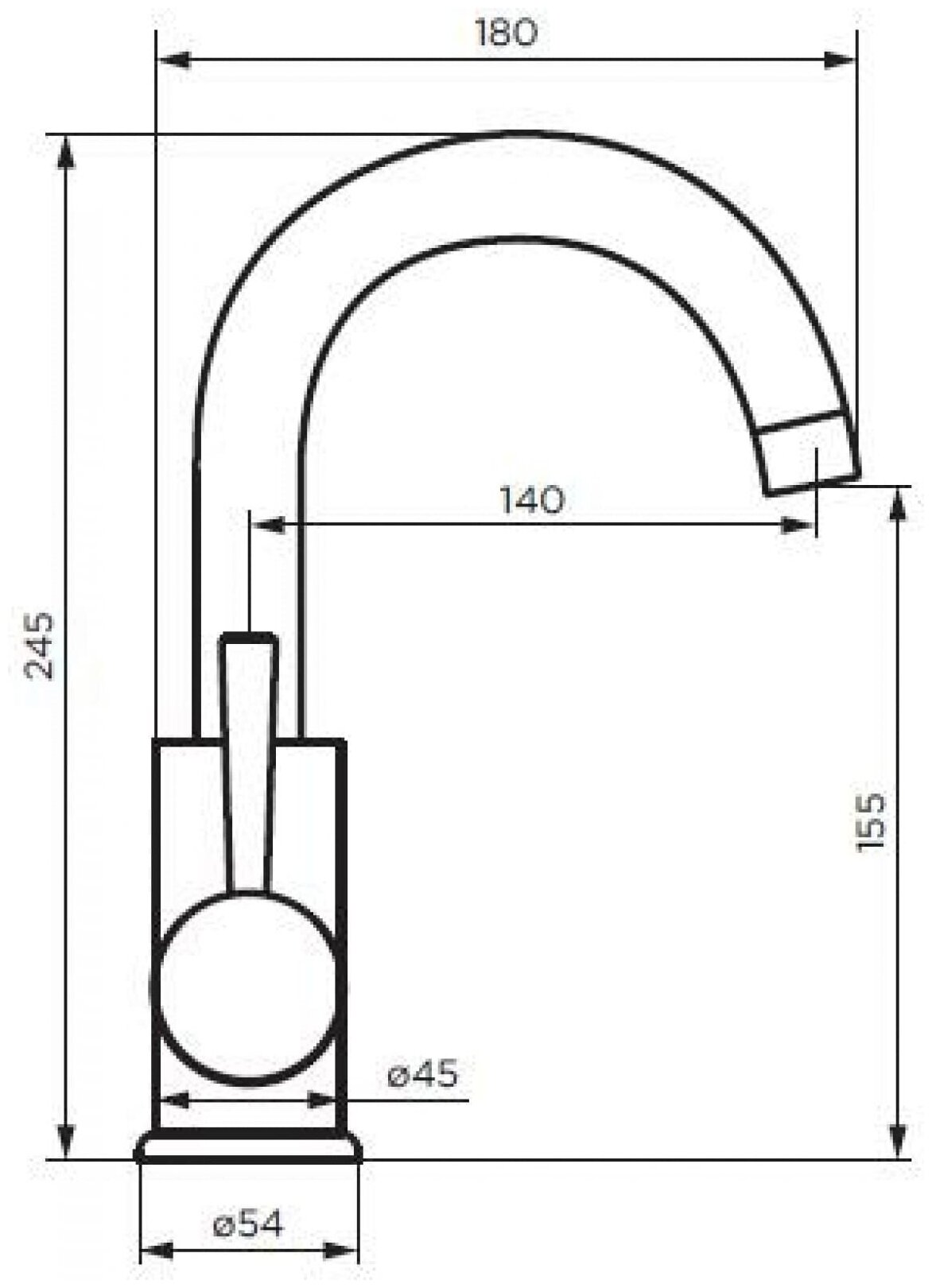 Смеситель для раковины Dorff Logic D3002101SS Нержавеющая сталь - фотография № 6