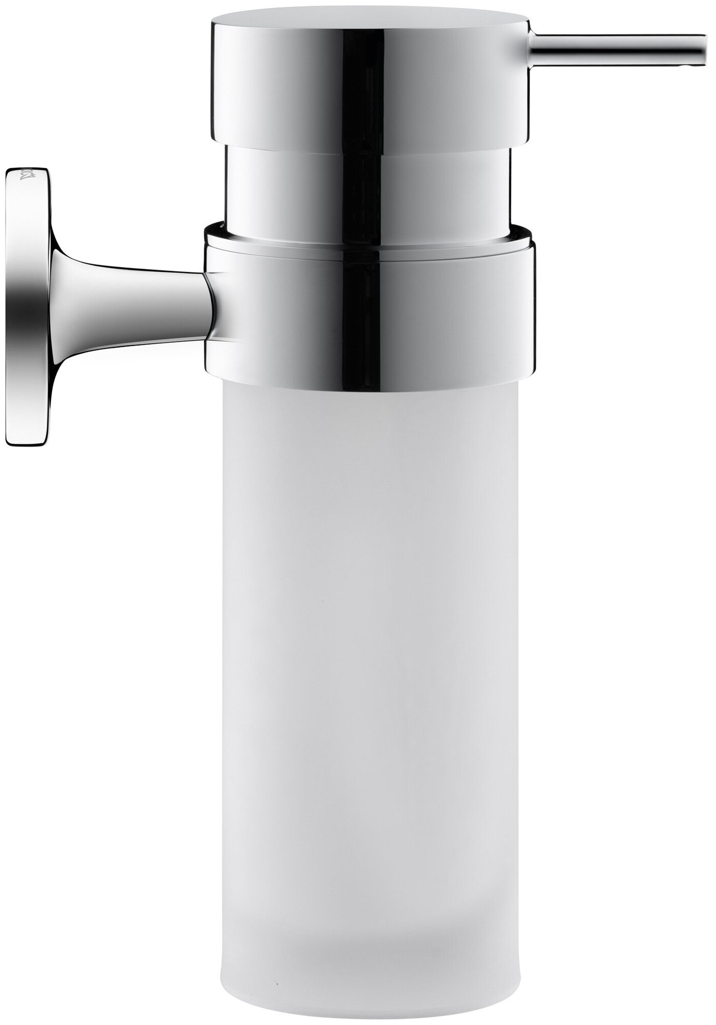 Дозатор для жидкого мыла DURAVIT Starck T подвесной, стекло матовое, цвет: хром 0099351000