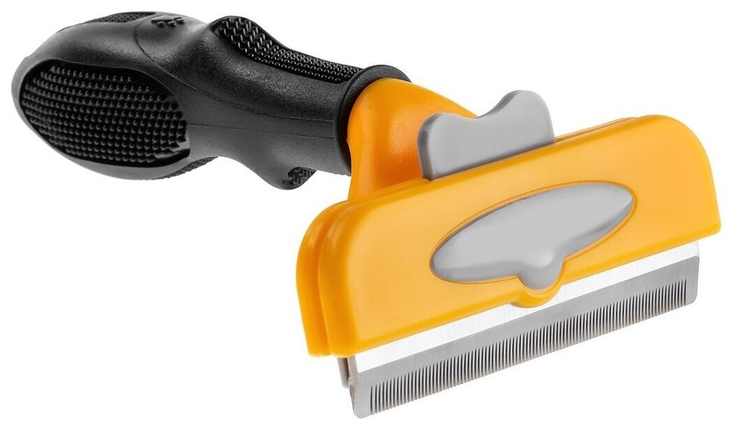 фото Инструмент для вычесывания шерсти кошек и собак (дешеддер, фурминатор, пуходерка), размер L