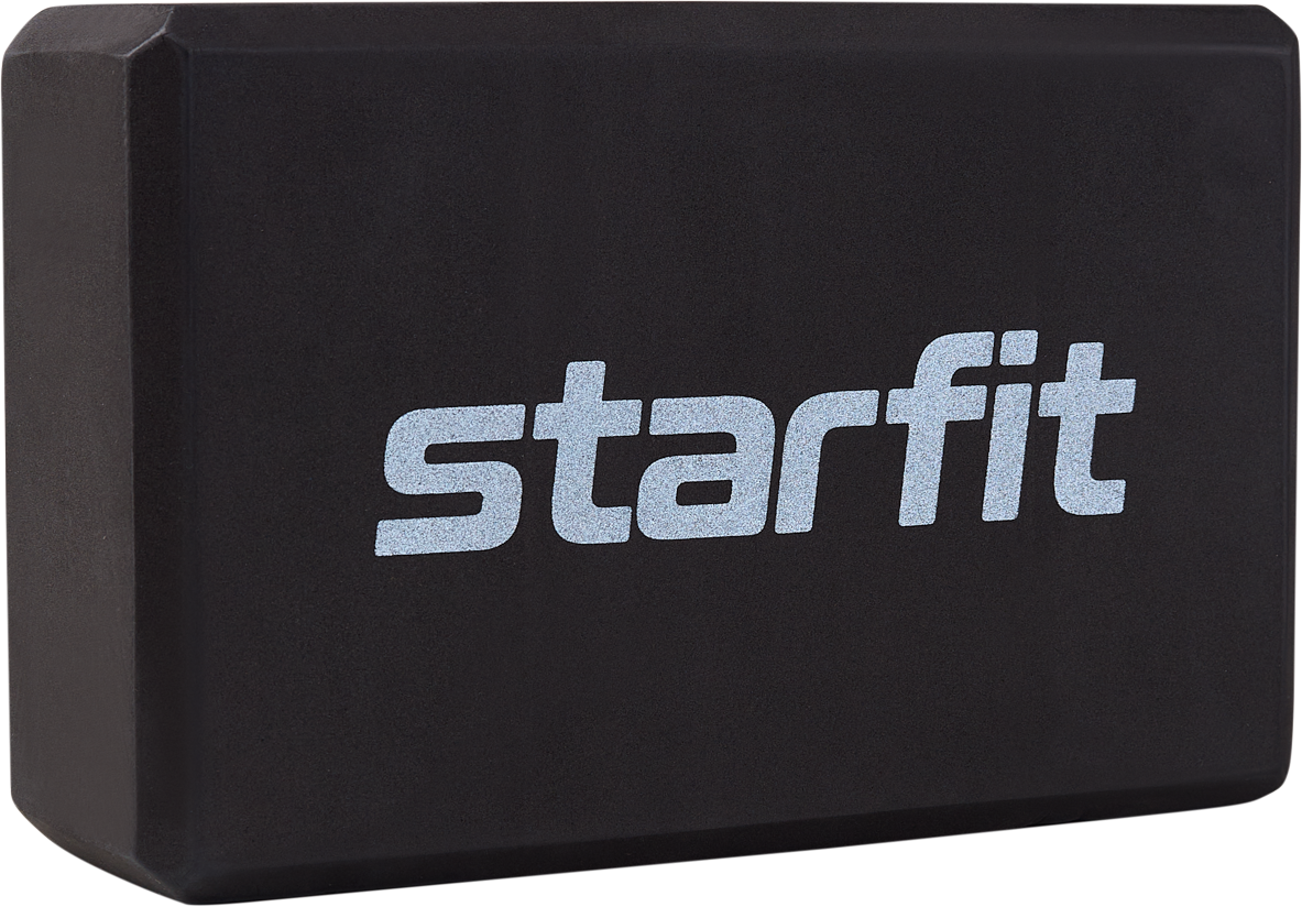 Блок для йоги Starfit Yb-200 Eva 225х15х8 см 115 гр черный