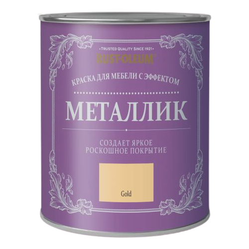 Краска для мебели с эффектом металлика Chalky Finish Metallic 0,750 л