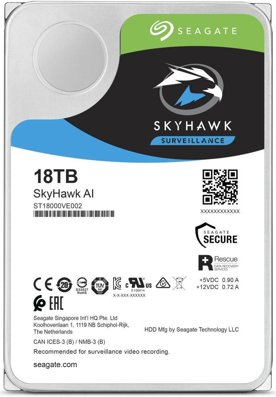 Жесткий диск SEAGATE SkyHawkAI , 18ТБ, HDD, SATA III, 3.5" - фото №3