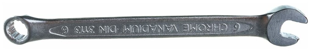 Ключ гаечный комбинированный, профи CrV 6мм - фотография № 3