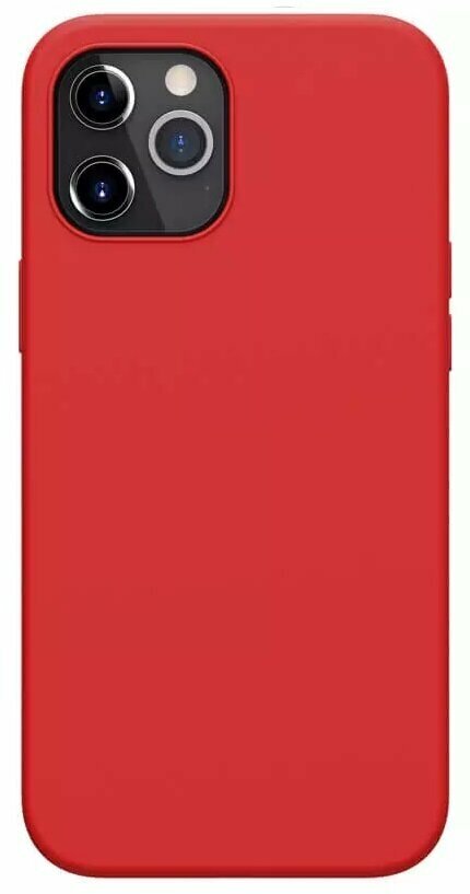 Накладка Nillkin Flex PURE cover case для Apple iPhone 12 Pro Max Red (красная)