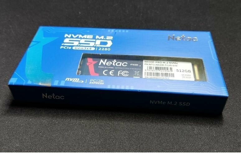 Внутренний SSD-накопитель Netac N930E 512GB Pro Series M2 2280, PCIe NVMe, 3D TLC/QLC, Черный NT01N930ES-256G-E2X - фото №8