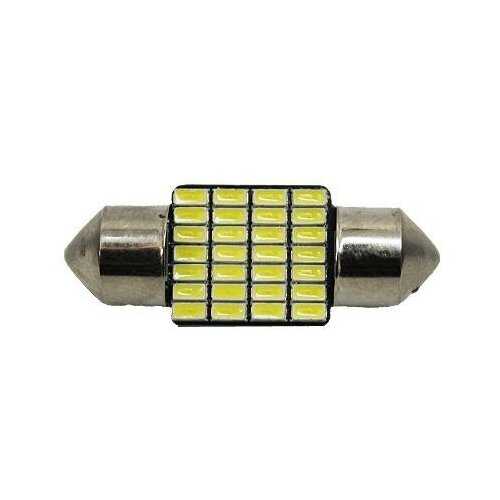 Лампа светодиодная T11C5W 12V 28 SMD диодов 1-конт 31мм обманка Белая SKYWAY Салон н 531₽