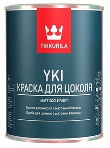 Tikkurila Yki Sokkelimaali, для цоколя матовая белый 0.9 л 1.13 кг