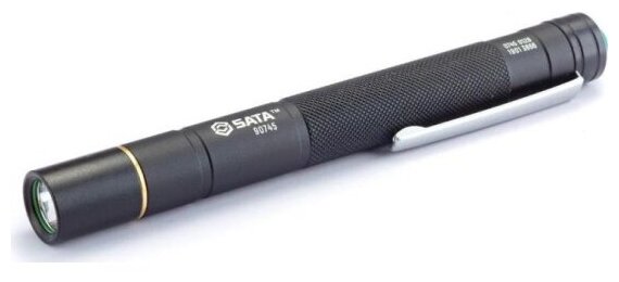 Фонарь светодиодный Sata 90745 Penlight, чёрный (130 мм)