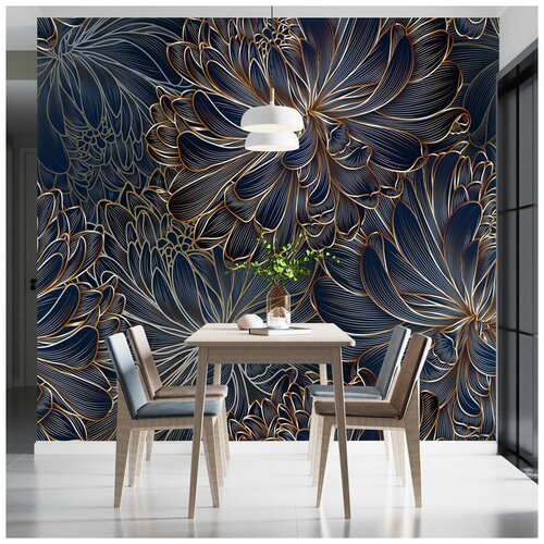Фотообои на стену флизелиновые 3d Цветы Пионы 500х270 см Barton Wallpapers F007