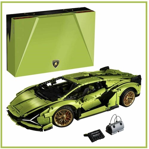 Конструктор Lamborghini Sian FKP 37 3696 деталей №6044 конструктор technic lamborghini sian fkp 37 3696 деталей