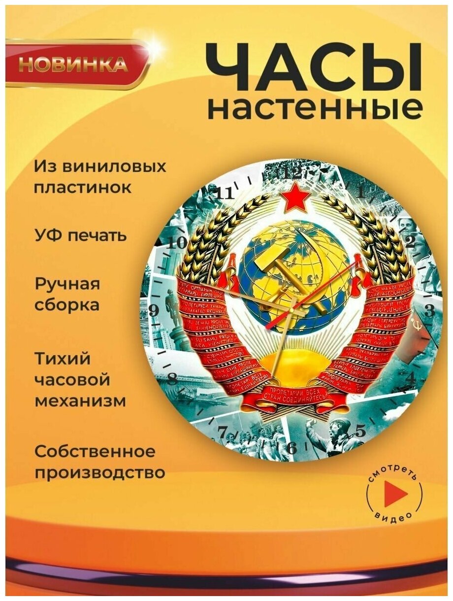 Настенные креативные часы СССР 1