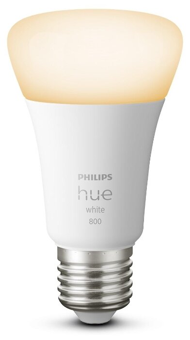 Лампа светодиодная Philips Hue White, E27, A60, 9Вт фото 3