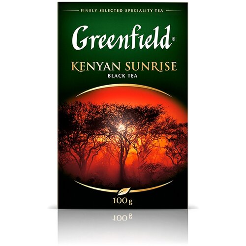 Чай GREENFIELD Kenyan Sunrise 100 г, листовой черный