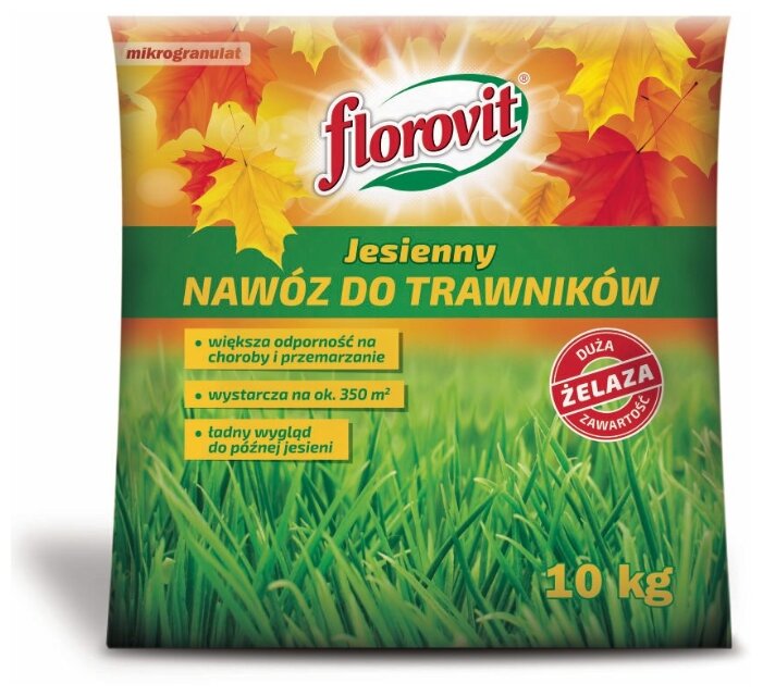 Удобрение Флоровит (Florovit) для газона осеннее 10 кг, (мешок) - фотография № 2