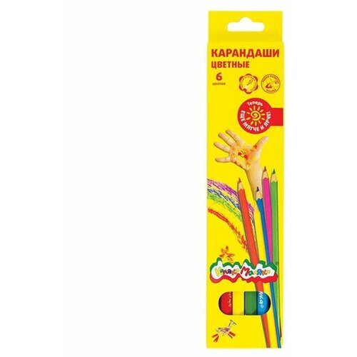 каляка маляка набор цветных карандашей 24 цвета 3 шт Набор цветных карандашей Каляка-Маляка ККМ06