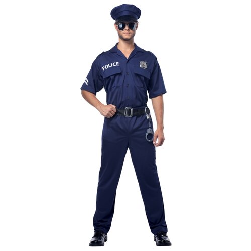 фото Костюм полицейский в синем взрослый, xl (50-52) california costumes,california costumes