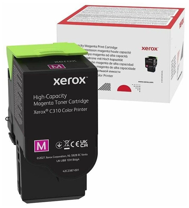 Пурпурный картридж Xerox с тонером для Xerox C310/C315 ,5 500 страниц (006R04366)