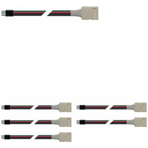 Коннектор PLSC-10х4/15/4pin (5050 RGB) (уп.5шт) JazzWay 1017161