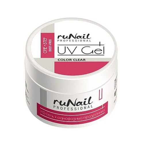 Runail гель UV Gel One Step Dust-Free однофазный, clear runail гель однофазный 1845 1840 30 мл прозрачный