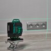 Фото #18 Лазерный уровень 4D Rokodil Ray Max, нивелир лазерный самовыравнивающийся, зеленый луч, 16 линий на 360 градусов, строительный инструмент