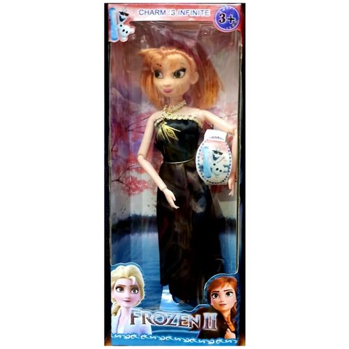 набор кукол mattel disney frozen свадьба с троллями 10 см dfr79 Кукла Анна 30 см с браслетом