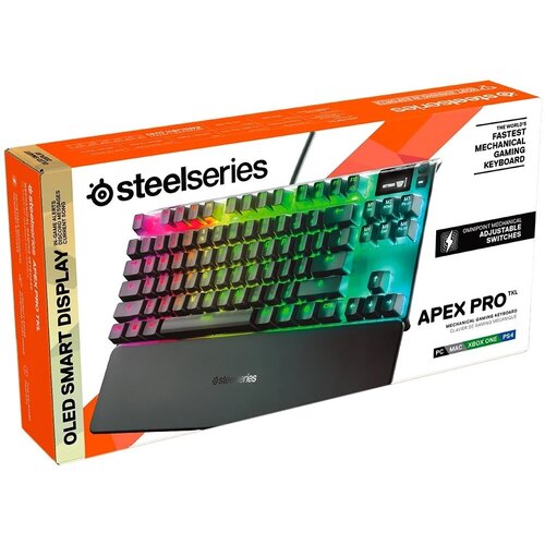 Игровая клавиатура SteelSeries Apex Pro TKL чёрная 3777700₽
