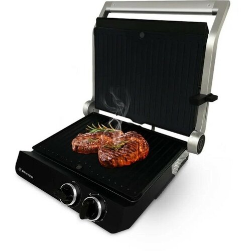 Электрогриль BRAYER 2009BR 2000 Вт антипригарное покрытие 245х33 см 1046700₽