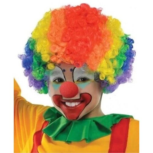 Парик клоуна с носом парик клоуна карнавальный цвет рыжий