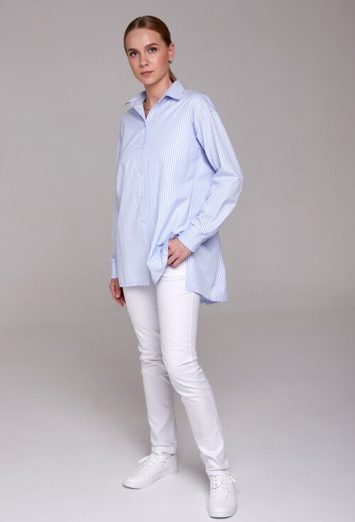 Рубашка  IRINA EGOROVA, размер 48-50, голубой