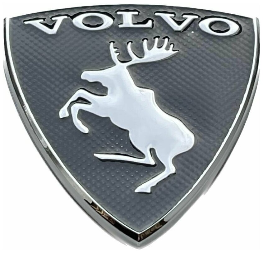 Шильдик, эмблема Volvo Вольво металл 80x68 мм.