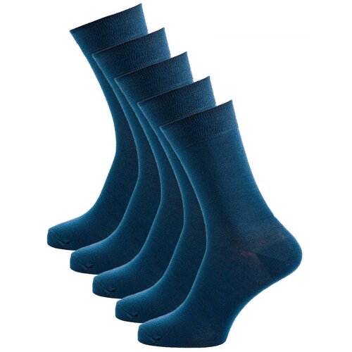 Носки Годовой запас носков, 5 пар, размер 31 (45-47), синий