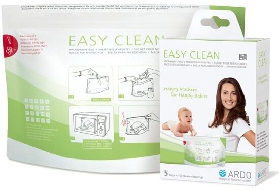 Пакеты для стерилизации в микроволновой печи Ardo Easy Clean (5шт./уп.), 63.00.186