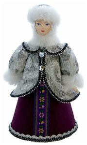 Фото Кукла коллекционная Горожанка в зимнем костюме.