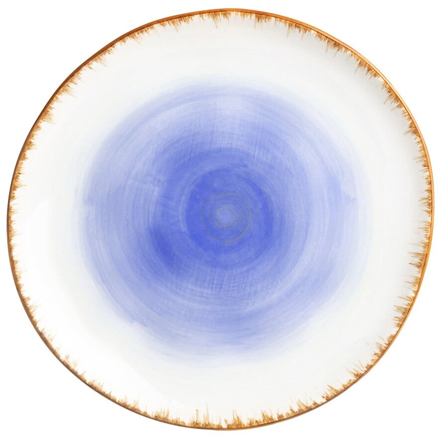 Тарелка для закуски 21х21х2 см Elan Gallery Кантри, фиолетовая
