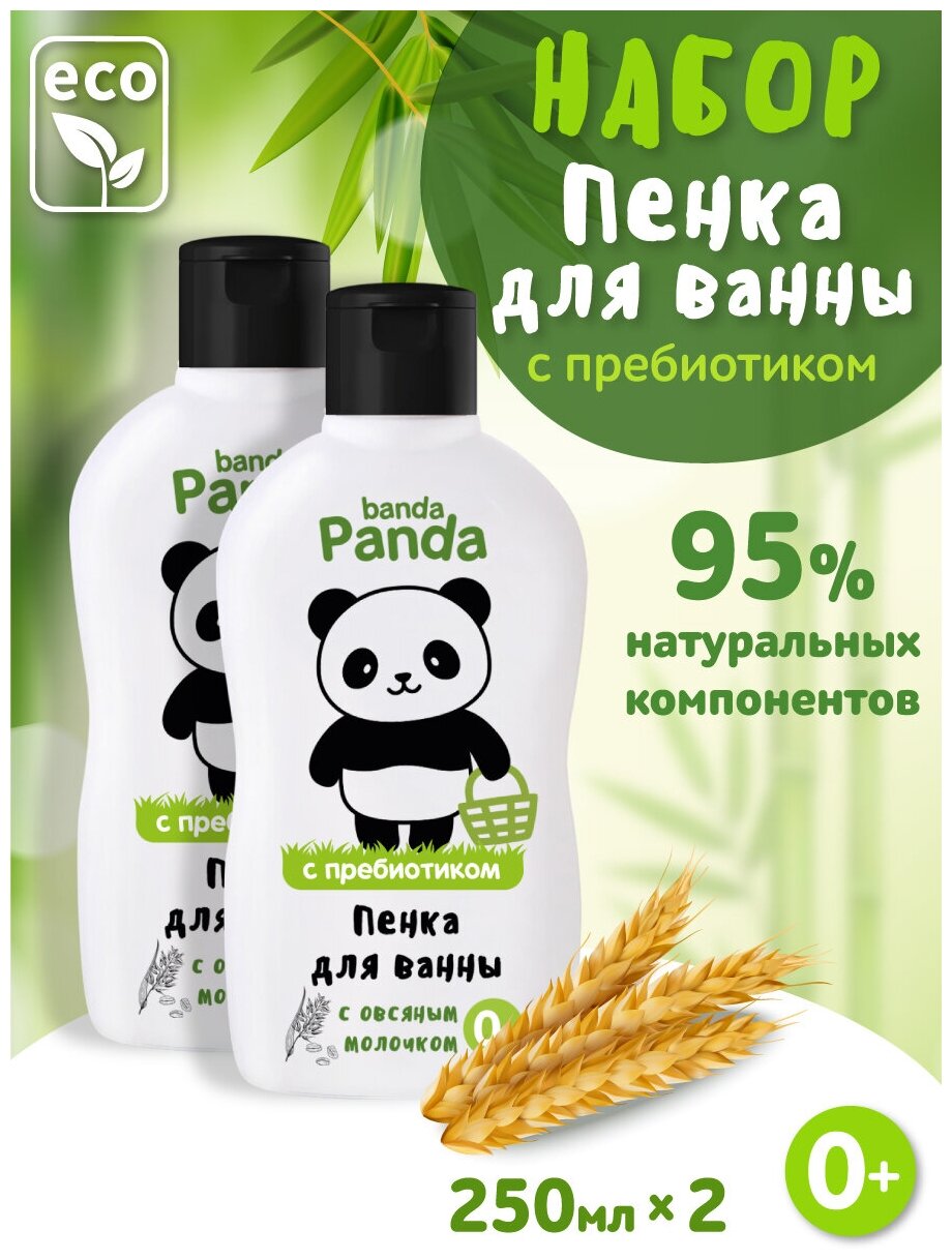 Banda Panda Набор Пена для ванны, 250мл 2шт.