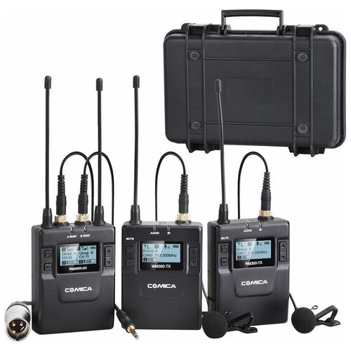 Петличная радиосистема COMICA CVM-WM300A TXTXRX UHF 96-channels Metal Wireless Microphone 5799900₽