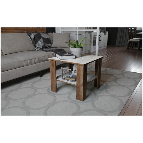 Журнальный стол Консул-9 Дуб крафт табачныйДуб крафт белый 2310₽