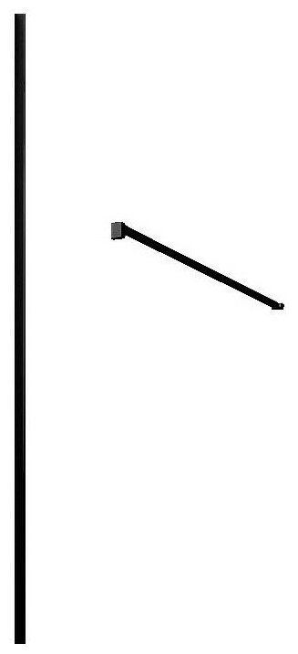 фото Пристеный профиль Vincea Walk-In VHW-1WB матовый черный