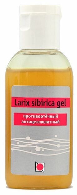 Противоотечный антицеллюлитный гель "Larix sibirica gel" для быстрого рассасывания отеков мягких тканей и гематом, профилактики тромбозов.