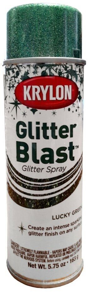 3D Glitter Blast - Аэрозольный лак, глиттер - Зеленый 3809