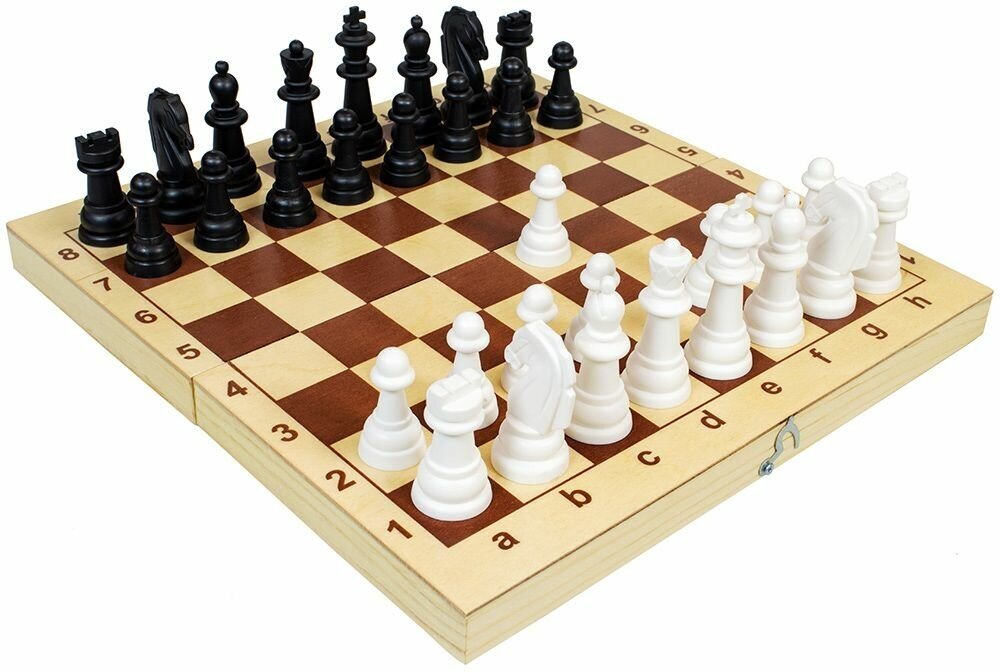 Настольная игра Десятое королевство Шахматы, пластмассовые фигуры в деревянной упаковке (поле 29см х 29см) 03878ДК - фотография № 16