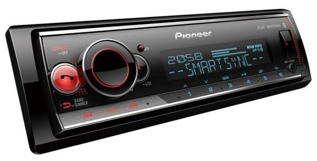 Автомагнитола Pioneer MVH-S520BT 1DIN 4x50Вт