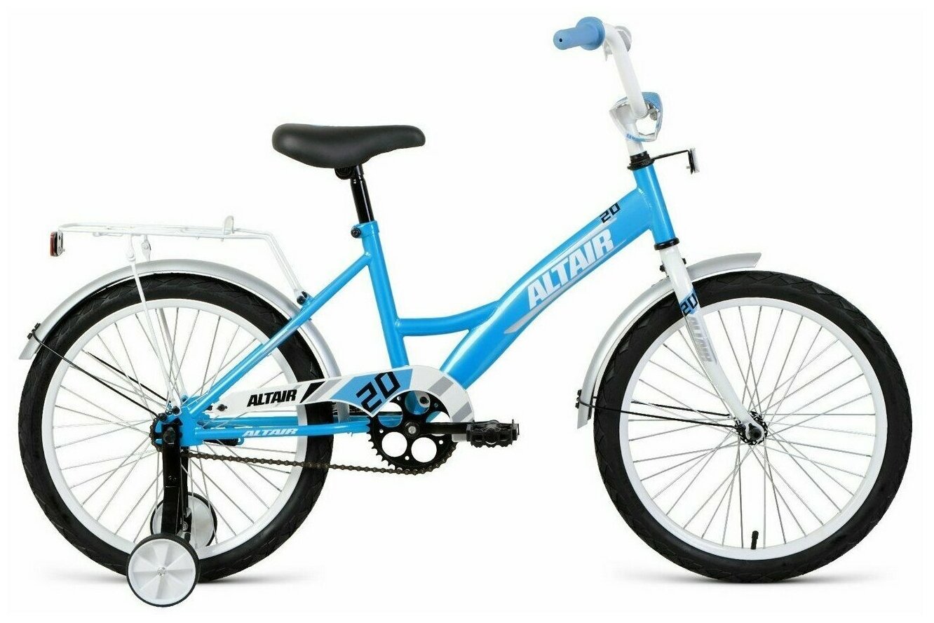 Велосипед ALTAIR KIDS 20 (20" 1 ск. рост. 13") 2022, бирюзовый/белый, IBK22AL20044