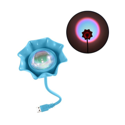 Светодиодный USB ночник Радуга (Синий)