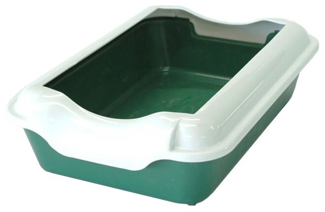 Туалет-лоток для кошек HOMECAT (37смх27смх11,5см) зелёный