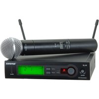 Shure SLX 24 - профессиональная вокальная радиосистема с оголовьем.