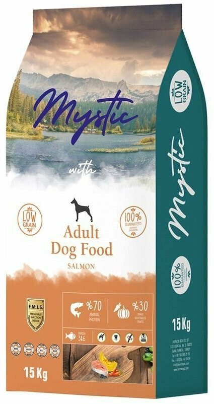 Сухой корм для собак Mystic Adult Dog Food Salmon, с лососем, 15 кг