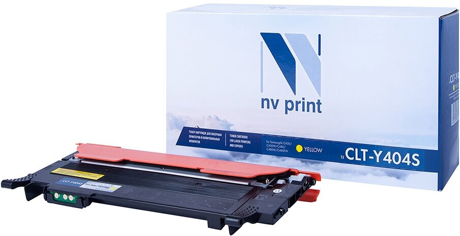 Картридж NV Print совместимый CLT-Y404S для Samsung SL-C430/C430W/C480/C480W/C480FW (желтый) {42922}